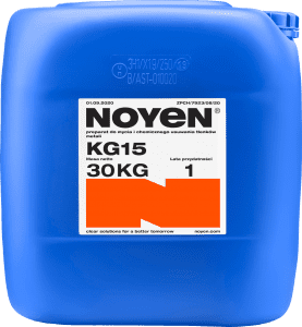 KG 15 NOYEN 30 KG preparat do mycia i chemicznego usuwania tlenków metali w niebieskim kanistrze