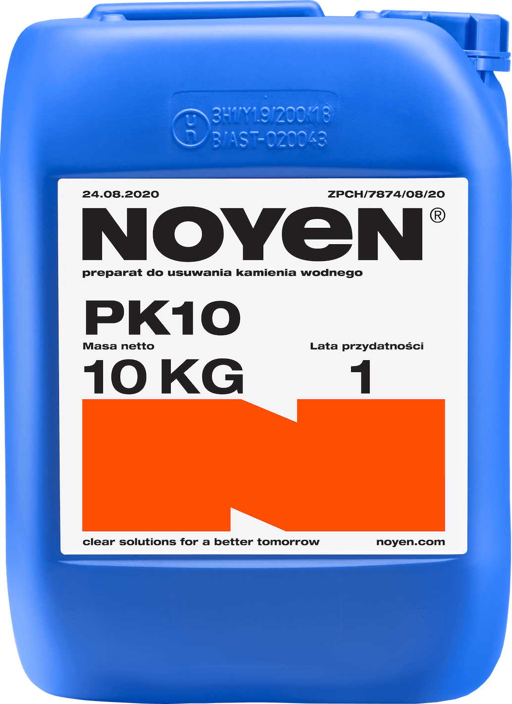 PK 10 NOYEN 10 KG preparat do usuwania kamienia wodnego w niebieskim kanistrze- zdjęcie max